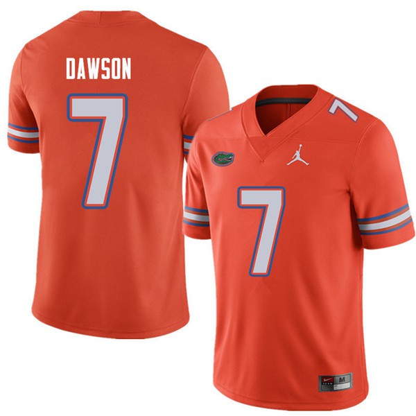 Jordan Brand Men #7 Duke Dawson Florida Gators College Football Jerseys Orange